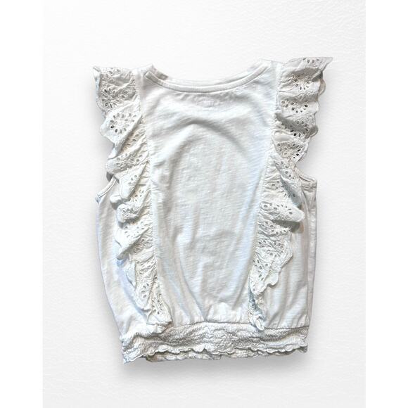 Gap Eyelet Flutter Shirt, Size 14 - Picture 2 of 6